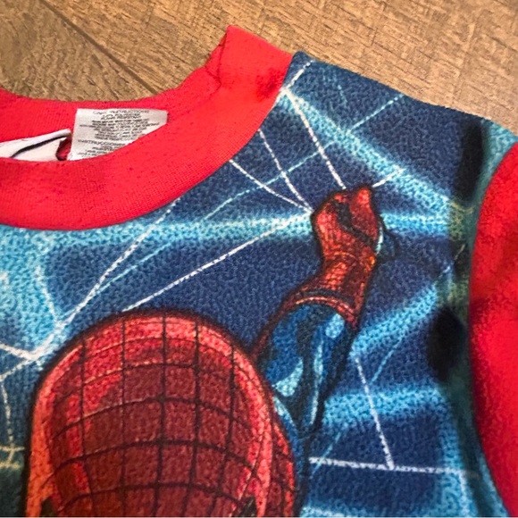 Boys Size 8 Pajama Bundle Spider Man Fleece Set and Start wars Chewbacca Onsie - Picture 7 of 12
